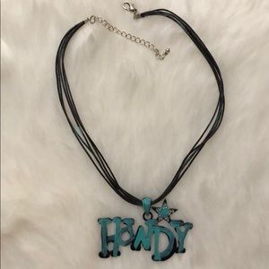 Howdy necklace